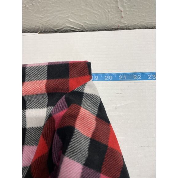 Jenni Intimates Womens Night Gown Multi Colored Plaid Hooded Size Medium - Picture 4 of 4